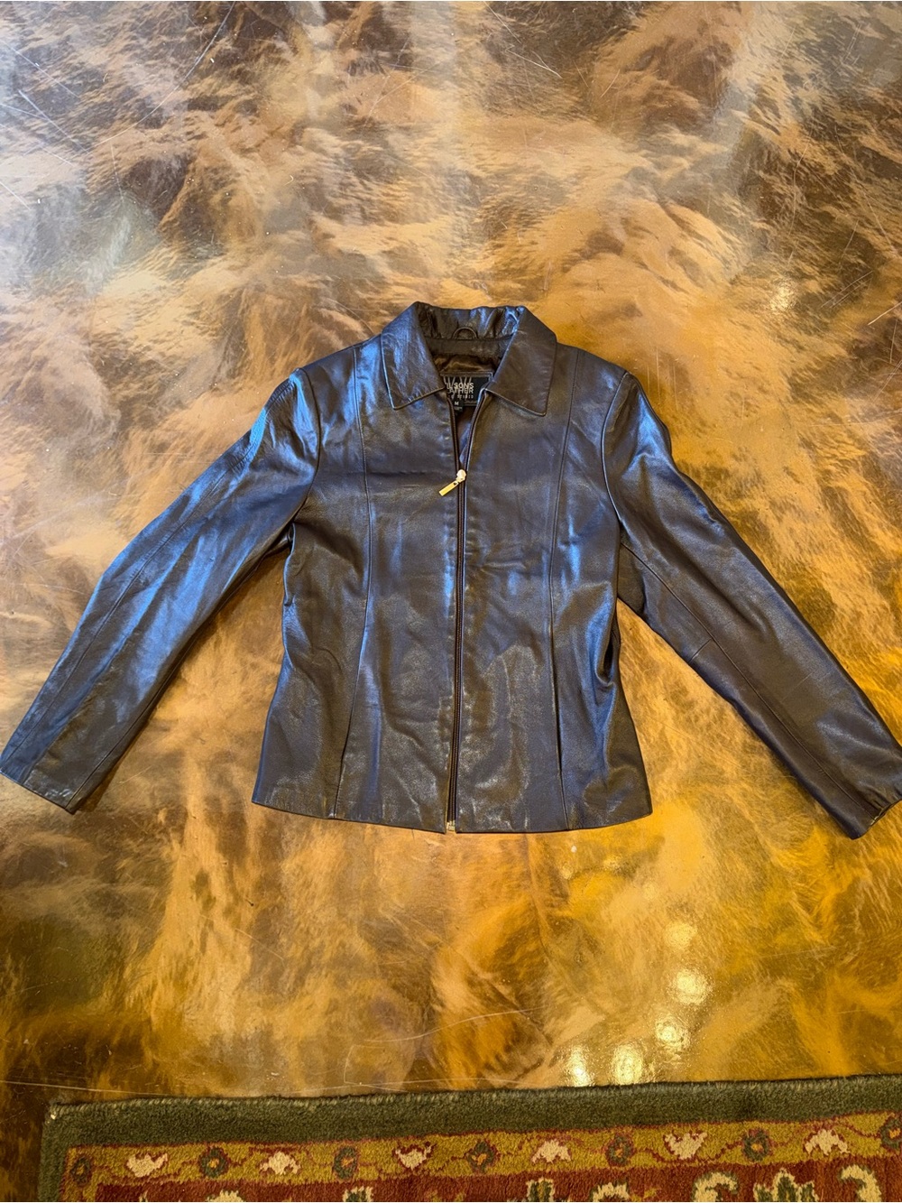 Wilson Leather Pelle Studio Women’s Brown Leather Zip-Front Jacket